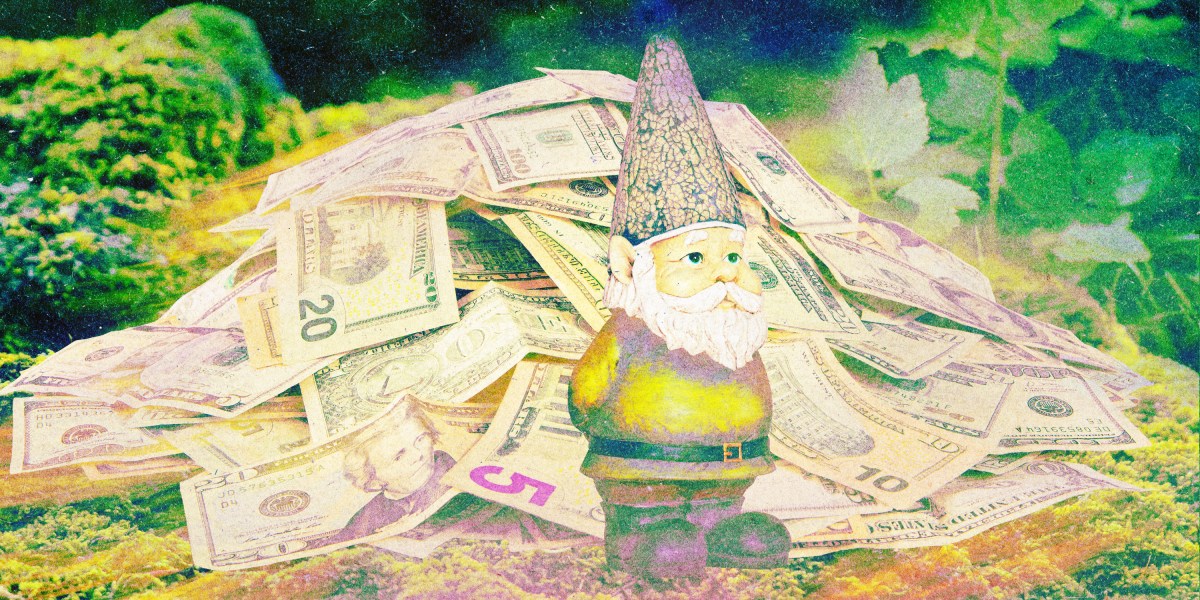 Anti-AI protest flyer mocking Step 1 to profit with question marks