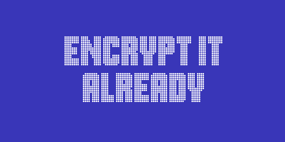Screenshot showing an encrypted RCS chat message on a smartphone with a lock icon.