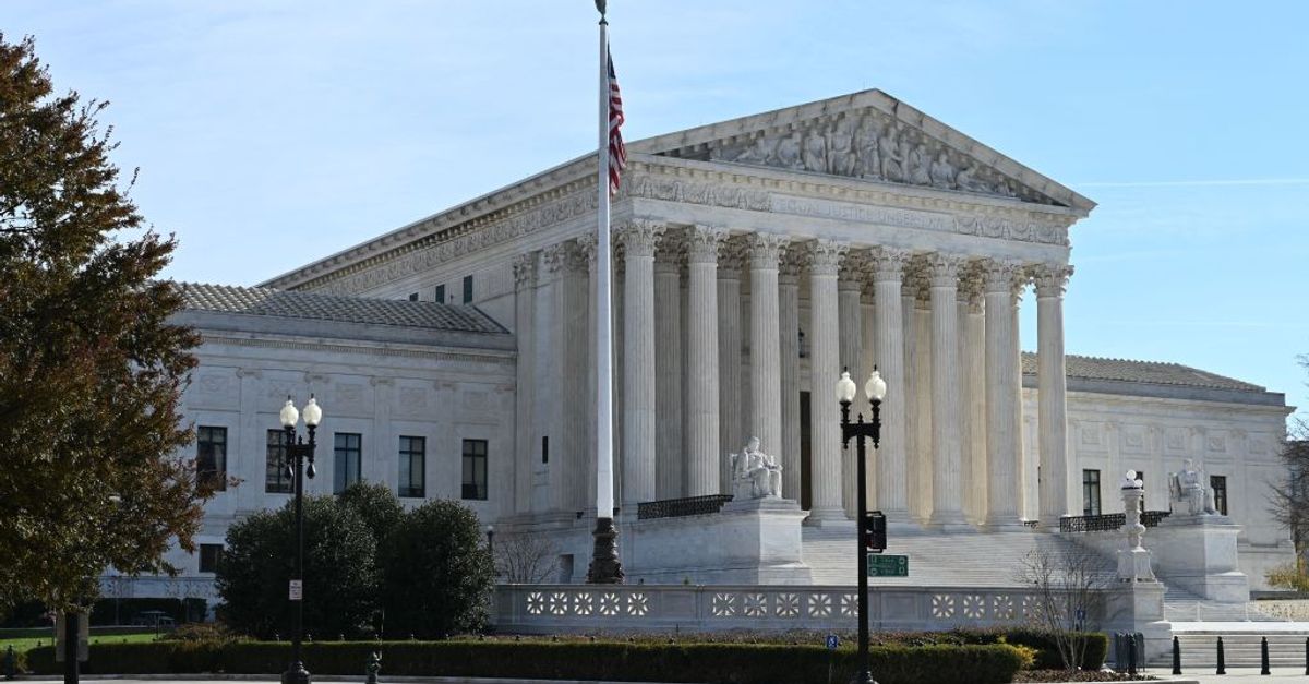 The Supreme Court building facade.