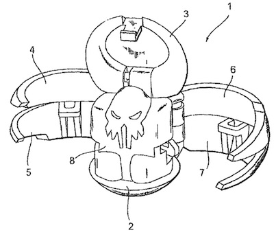 Bakugan toy exploding open next to Screechers Wild! car transforming into beast