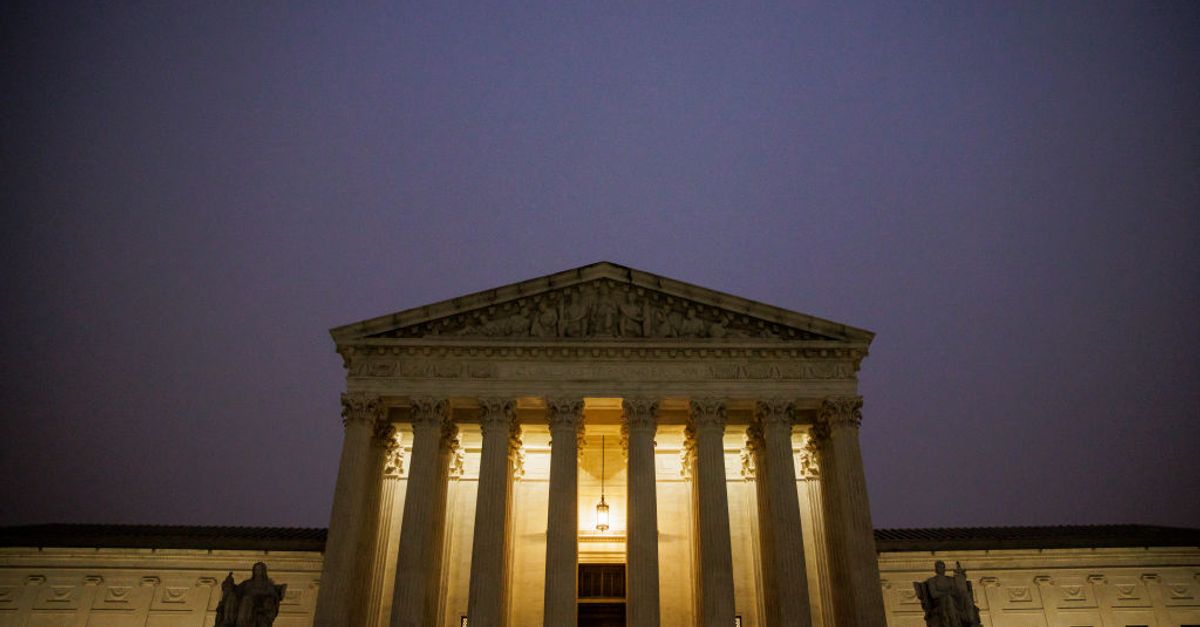 The exterior of the Supreme Court building in Washington D.C.