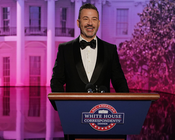 Brendan Carr speaking at a podium with FCC logo