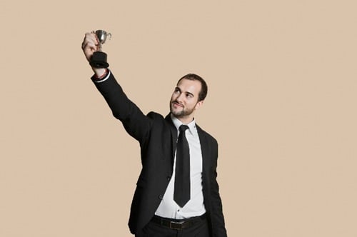 A graph showing an upward trend in male law student enrollment.