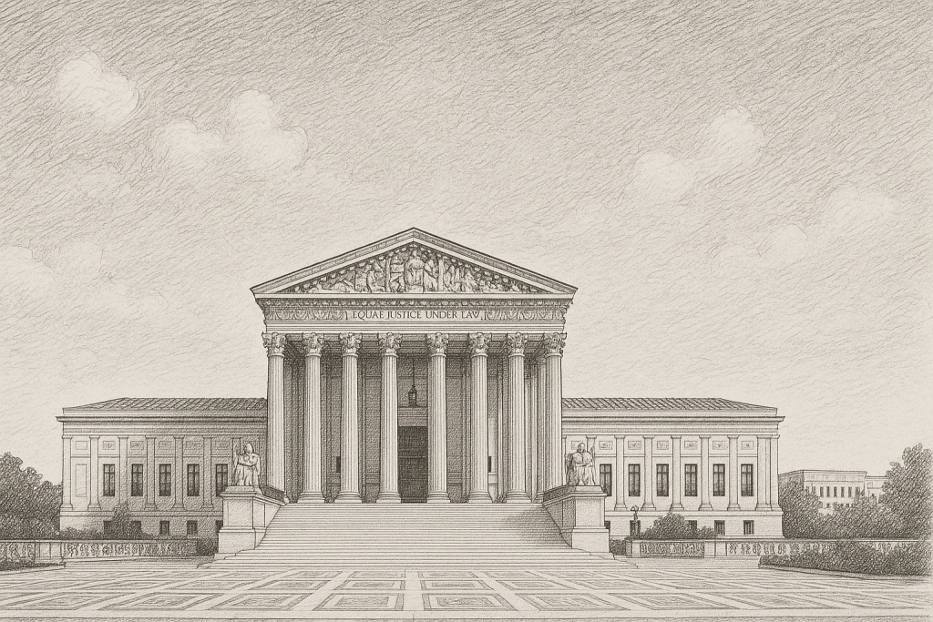 The Supreme Court building facade