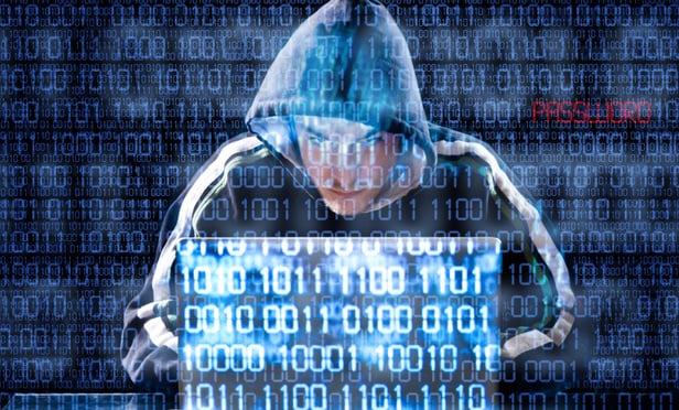 Hacker silhouette breaching law firm servers with ransomware chains